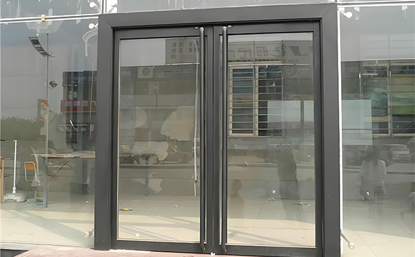 神木玻璃地弹门