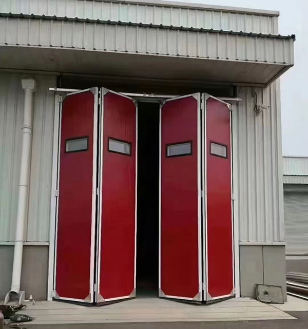 神木工业折叠门在大型装配车间出入口的应用实例